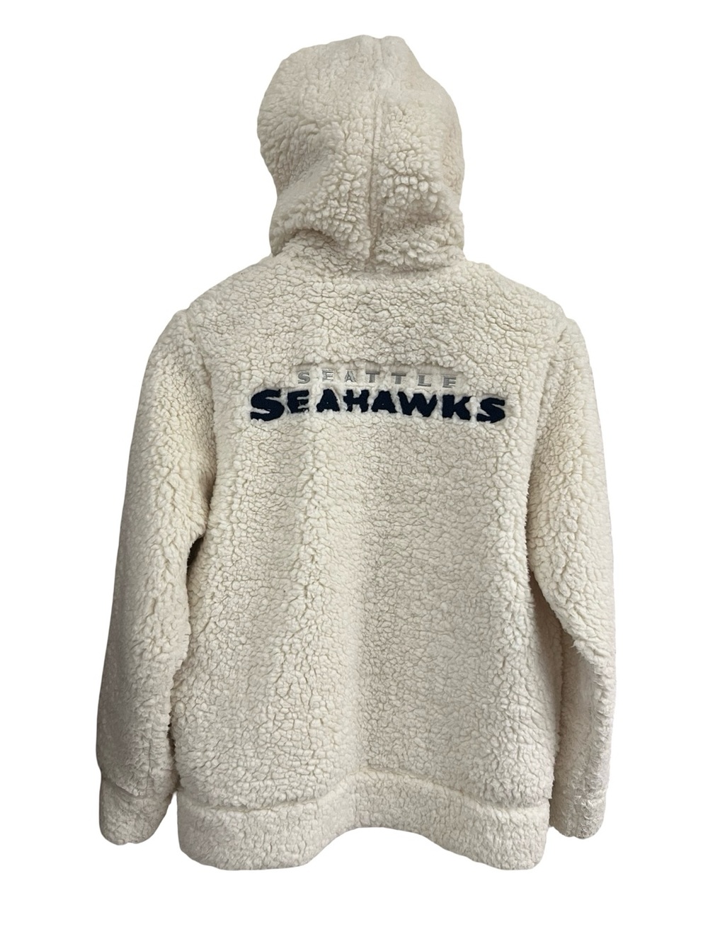 NFL Apparel Seattle Seahawks Women’s Sherpa Full-Zip Embroidered S Jacket Cozy - Picture 7 of 13